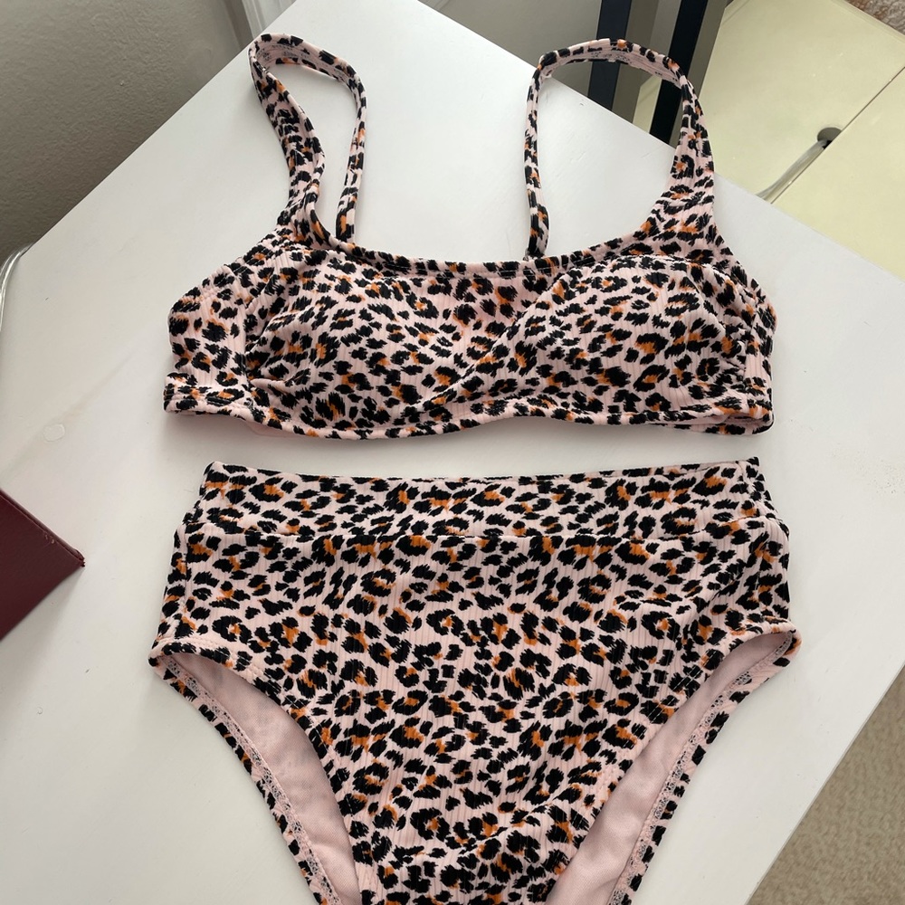 Target - animal print, high waisted bikini